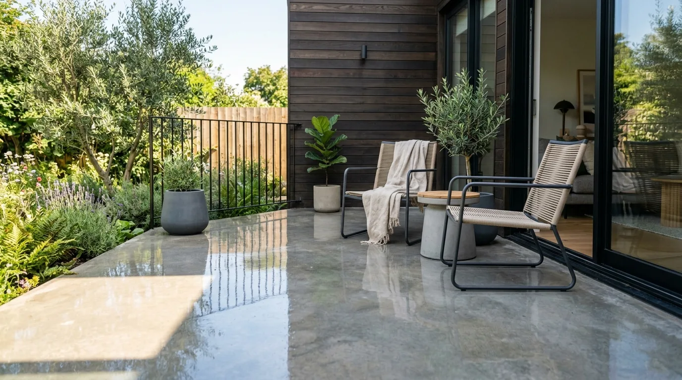 10 Modern Concrete Patio Ideas for Minimalist Homes